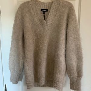 Tan faux fur sweater *BRAND NEW*